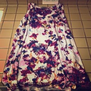 Tunic style floral tank top